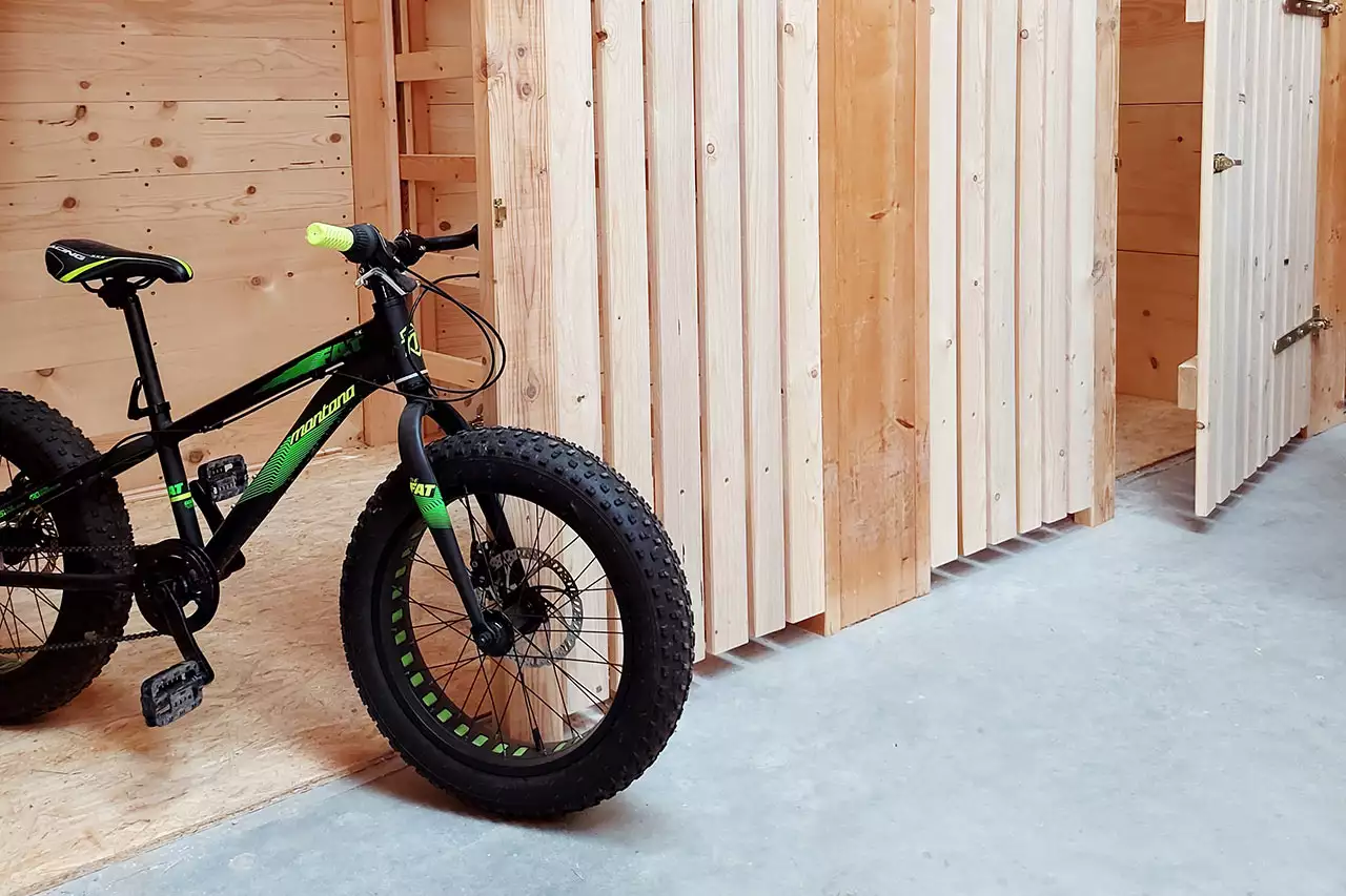 Fahrradabteil am Hagerhof