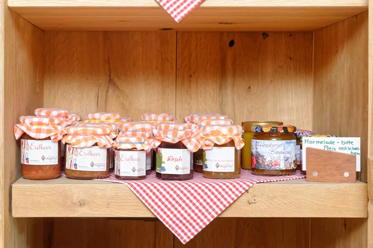 Hofeigene Produkte am Hagerhof